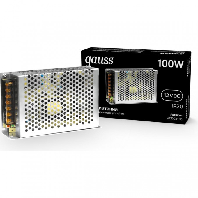 Блок питания GAUSS 100W 12V IP20 202003100