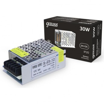 Блок питания GAUSS 30W 24V IP20 1/140