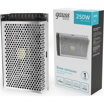 Блок питания GAUSS BASIC 12V 250W IP20