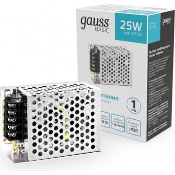 Блок питания GAUSS BASIC 12V 25W IP20