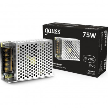 Блок питания GAUSS BLACK 75W 24V IP20 1/120