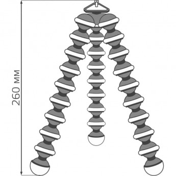 Гибкая тренога GAUSS для установки кольцевого светильника