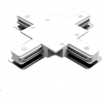 Коннектор GAUSS для встраиваемых трековых шинопроводов (+) белый
