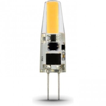 Лампа GAUSS BASIC G4 AC220-240V 2W 180LM 3000K силикон LED 1/20/200