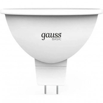 Лампа GAUSS BASIC MR16 5,5W 490lm 4100K GU5.3 (3 лампы в упаковке) LED