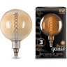 Лампа GAUSS BLACK FILAMENT G200 8W 620lm 2400К Е27 golden flexible LED 1/6 154802008