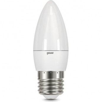 Лампа GAUSS BLACK Свеча 9.5W 950LM 6500К E27 LED 1/10/50