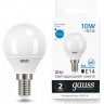 Лампа GAUSS ELEMENTARY Шар 10W 750lm 6500K Е14 LED 53130