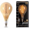 Лампа GAUSS FILAMENT А160 8W 620lm 2400К Е27 golden flexible LED 150802008