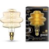 Лампа GAUSS FILAMENT BD180 8W 560lm 2400К Е27 golden flexible LED 161802008