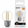 Лампа GAUSS FILAMENT ELEMENTARY Шар 10W 650lm 2700К Е27 LED 1/10/100 52210