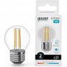 Лампа GAUSS FILAMENT ELEMENTARY Шар 10W 670lm 4100К Е27 LED 1/10/100 52220