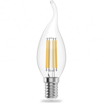 Лампа GAUSS FILAMENT ELEMENTARY Свеча на ветру 8W 540lm 4100К Е14 LED 1/10/100