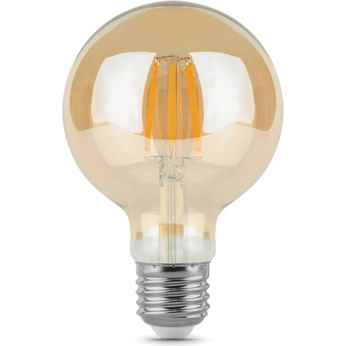 Лампа GAUSS FILAMENT G95 6W 550lm 2400К Е27 golden LED 105802006