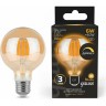 Лампа GAUSS FILAMENT G95 6W 620lm 2400К Е27 golden диммируемая LED 105802006-D