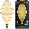 Лампа GAUSS FILAMENT HONEYCOMB 8.5W 660lm 2000К Е27 golden LED 161802105