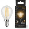 Лампа GAUSS FILAMENT Шар 11W 720lm 2700К Е14 LED 105801111