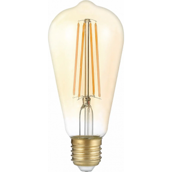 Лампа GAUSS FILAMENT ST64 8W 740lm 2400К Е27 golden LED