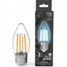 Лампа GAUSS FILAMENT Свеча 11W 830lm 4100К Е27 LED 103802211