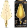 Лампа GAUSS FILAMENT VASE 8.5W 660lm 2000К Е27 golden flexible LED 180802105