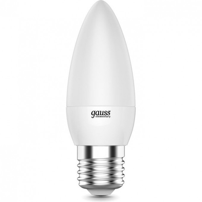 Лампа GAUSS LED ELEMENTARY CANDLE 8W E27 4100K 33228