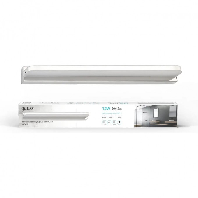 Настенный светодиодный светильник GAUSS VENERA 12W 860lm 200-240V 520mm LED BR004