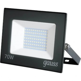 Прожектор GAUSS BASIC LED 70W 6300lm 6500K 200-240V IP65 графитовый