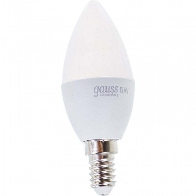 Светодиодная лампа GAUSS LED ELEMENTARY CANDLE 8W E14 4100K 33128